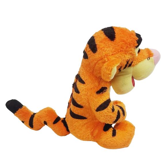 Disney Tug-In-Time Tigger Talking & Interactive Toy Infant 10" Orange & Black - Picture 4 of 8